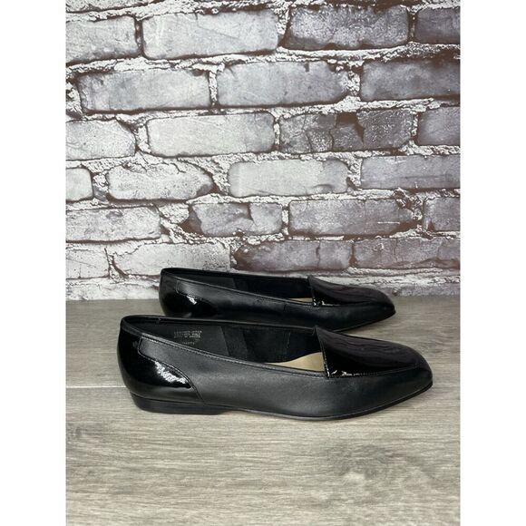 Enzo Angiolini Liberty Black Patent Leather Dress Flats Women’s Sz 9.5M US/40EU - Picture 3 of 16